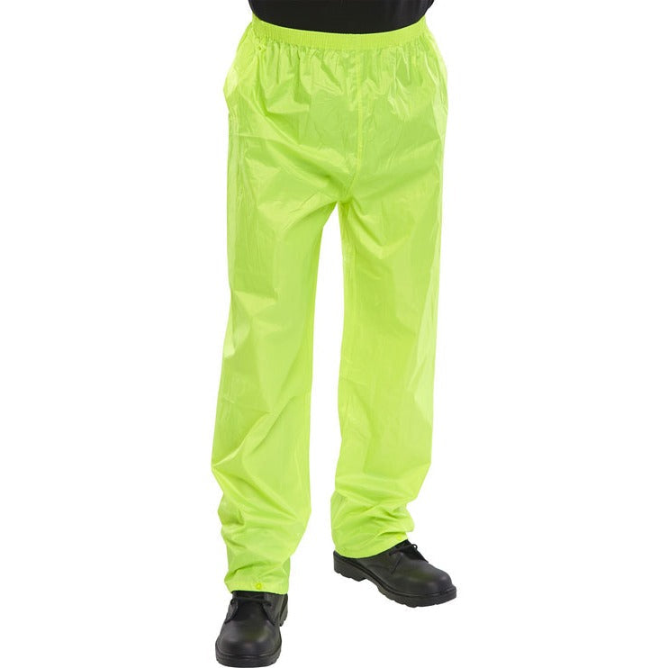 Beeswift Lon-B-Dri Trousers Lightweight Nylon PVC Coated Elasticated Waist
