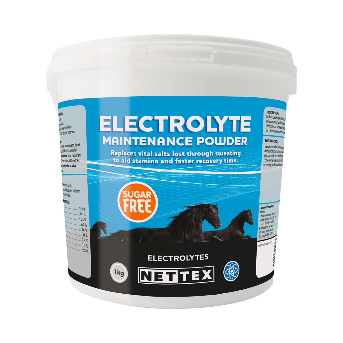 Nettex Horse Equine Electrolyte Maintenance Powder For Recovery and Stamina