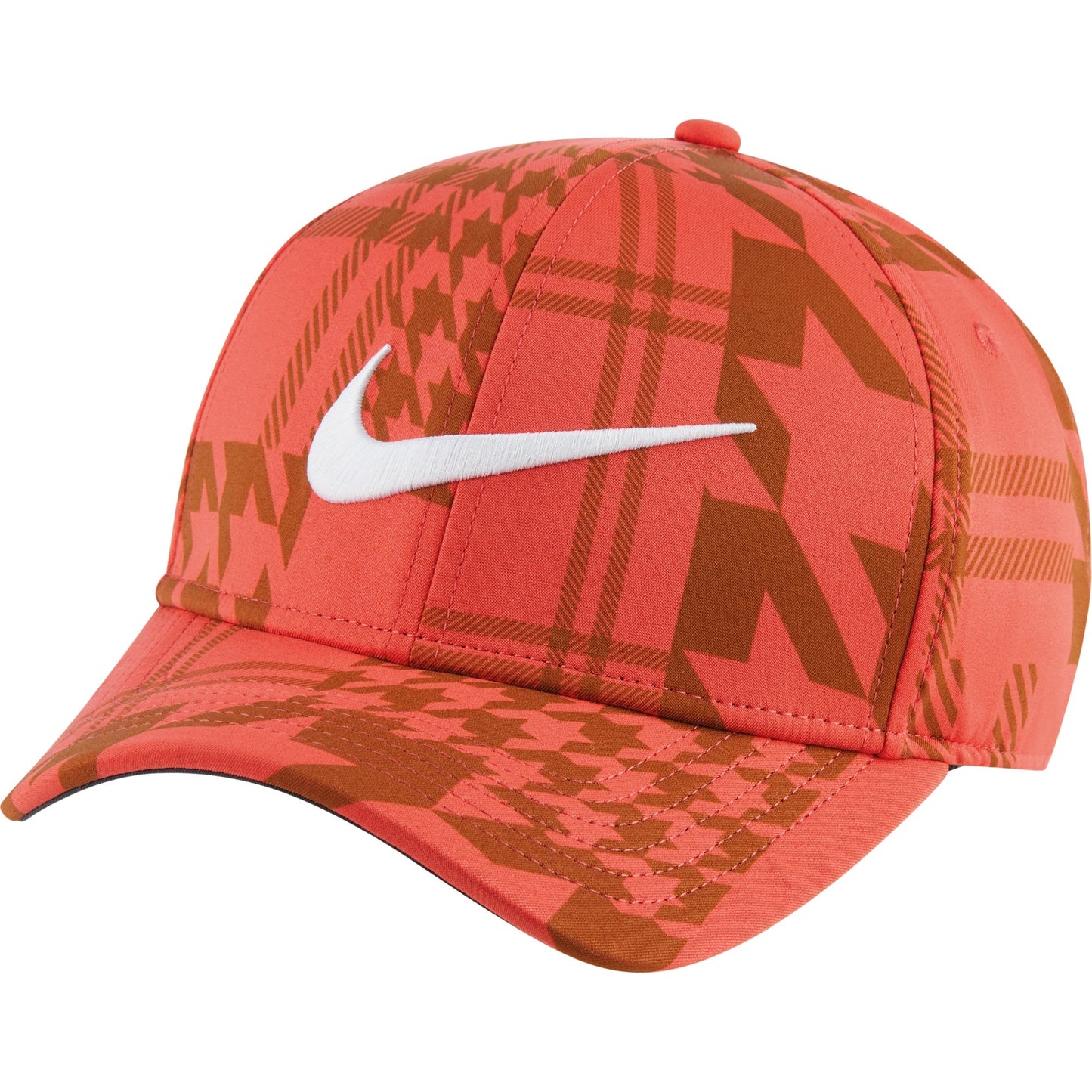 Nike AeroBill Classic99 Cap Houndstooth Plaid Lightweight Sweat-Wicking