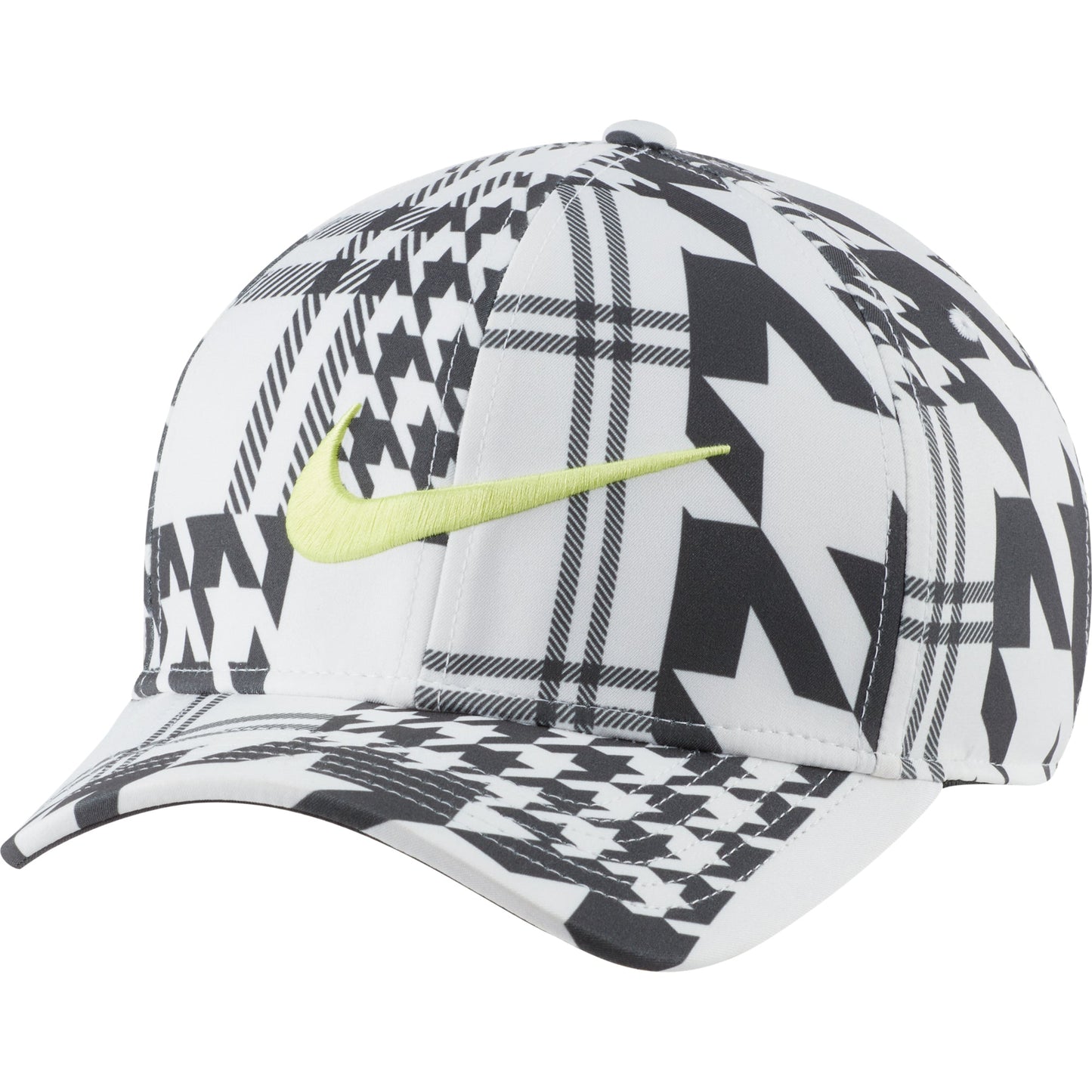 Nike AeroBill Classic99 Cap Houndstooth Plaid Lightweight Sweat-Wicking