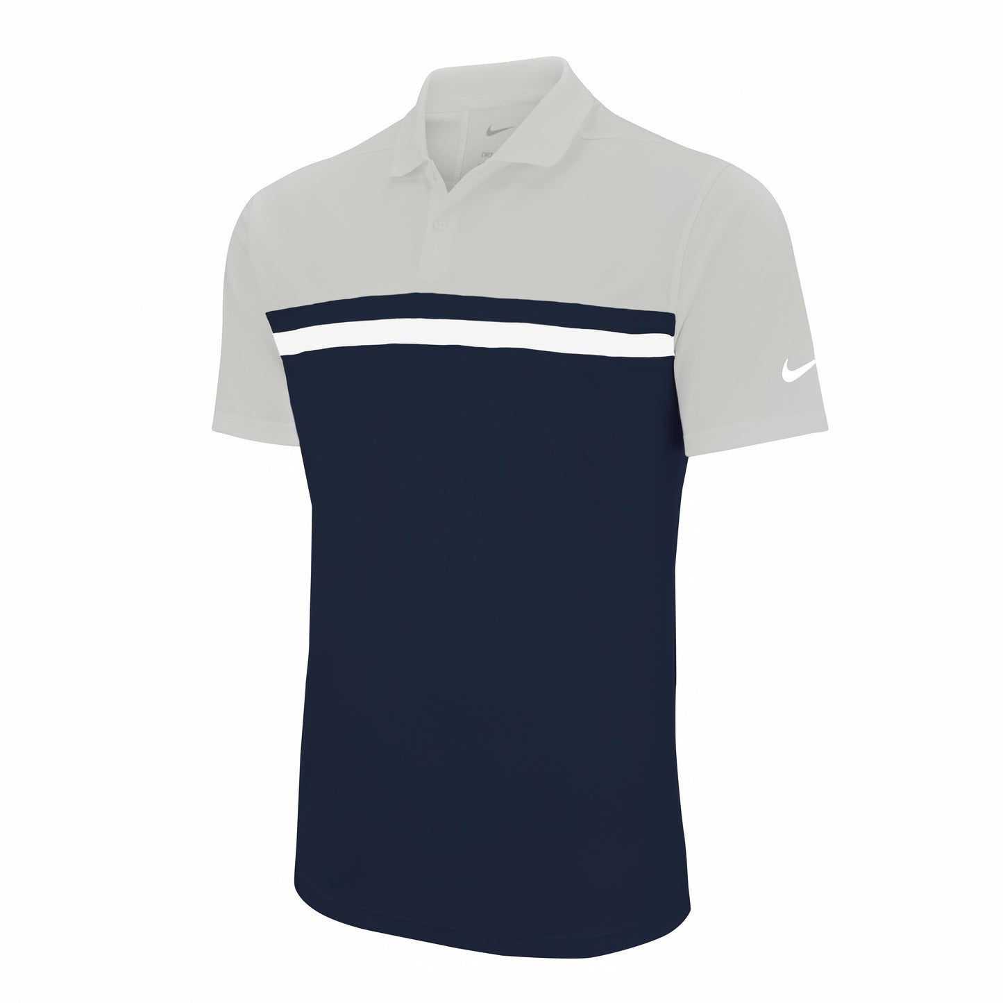 Nike Dri-FIT Victory Colour Block Polo Shirt 100% Recycled Polyester Golf Wear