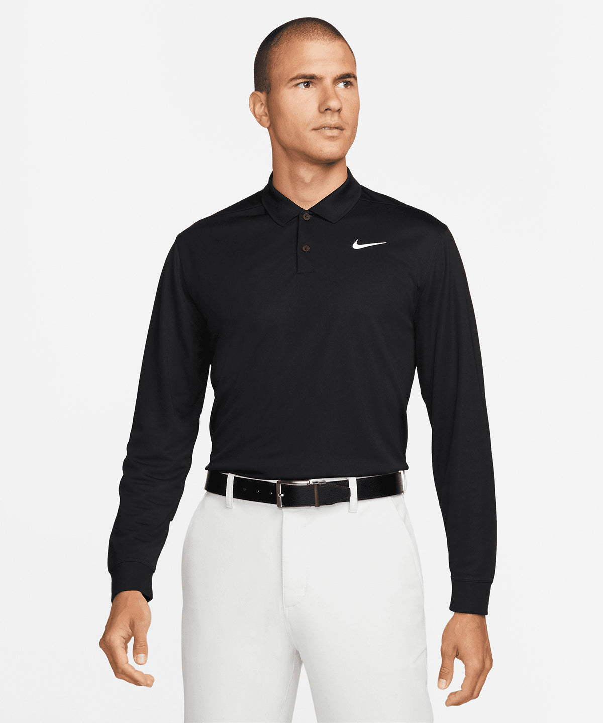 Nike Dri-Fit Victory Long Sleeve Polo Shirt Breathable Comfort Golf Wear