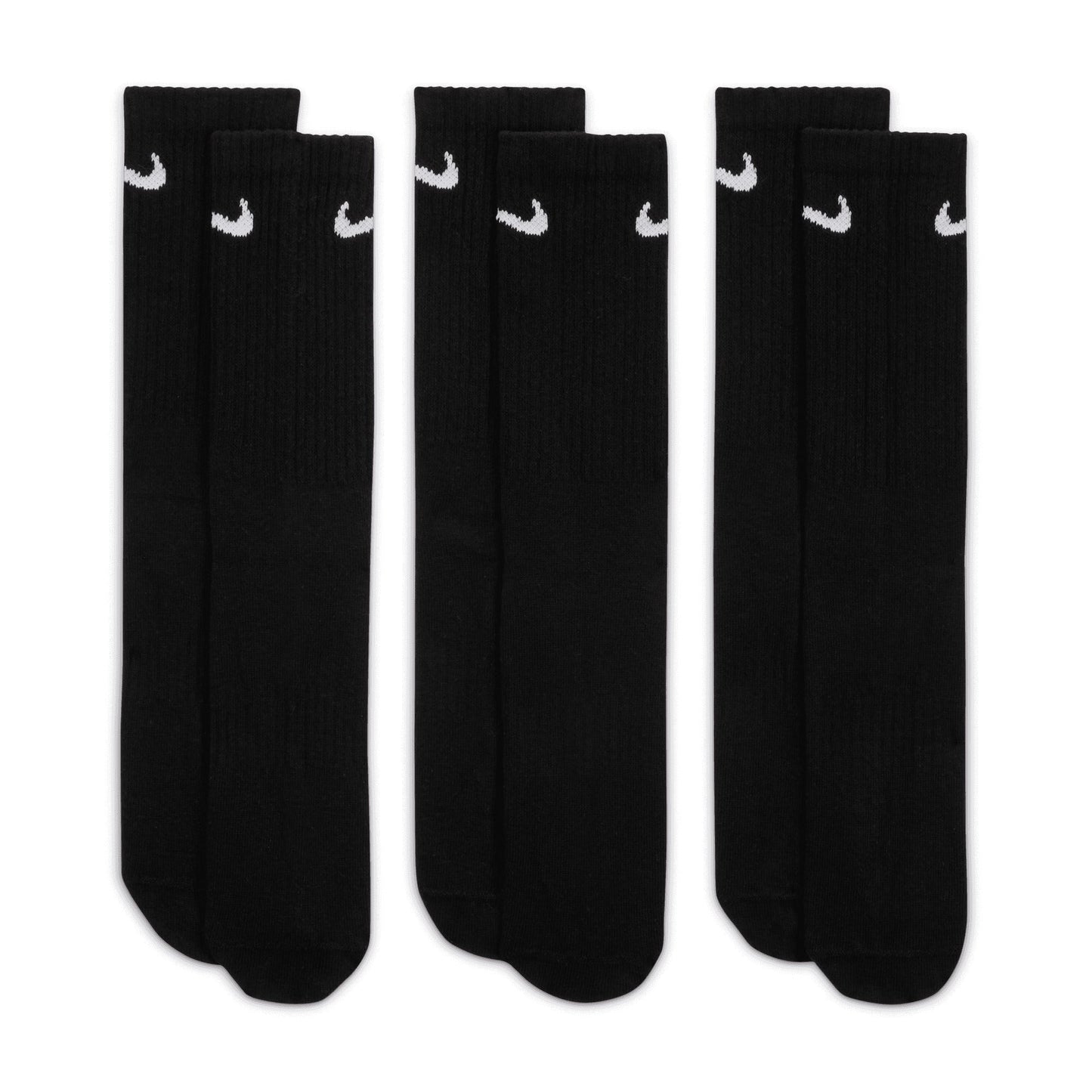 Nike Everyday Crew Socks 3 Pairs Dri-FIT Comfort Supportive Fit Size S-XL