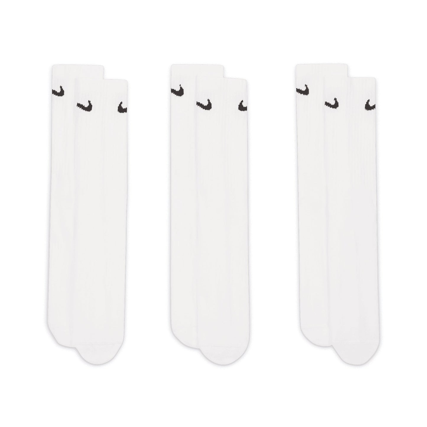 Nike Everyday Crew Socks 3 Pairs Dri-FIT Comfort Supportive Fit Size S-XL