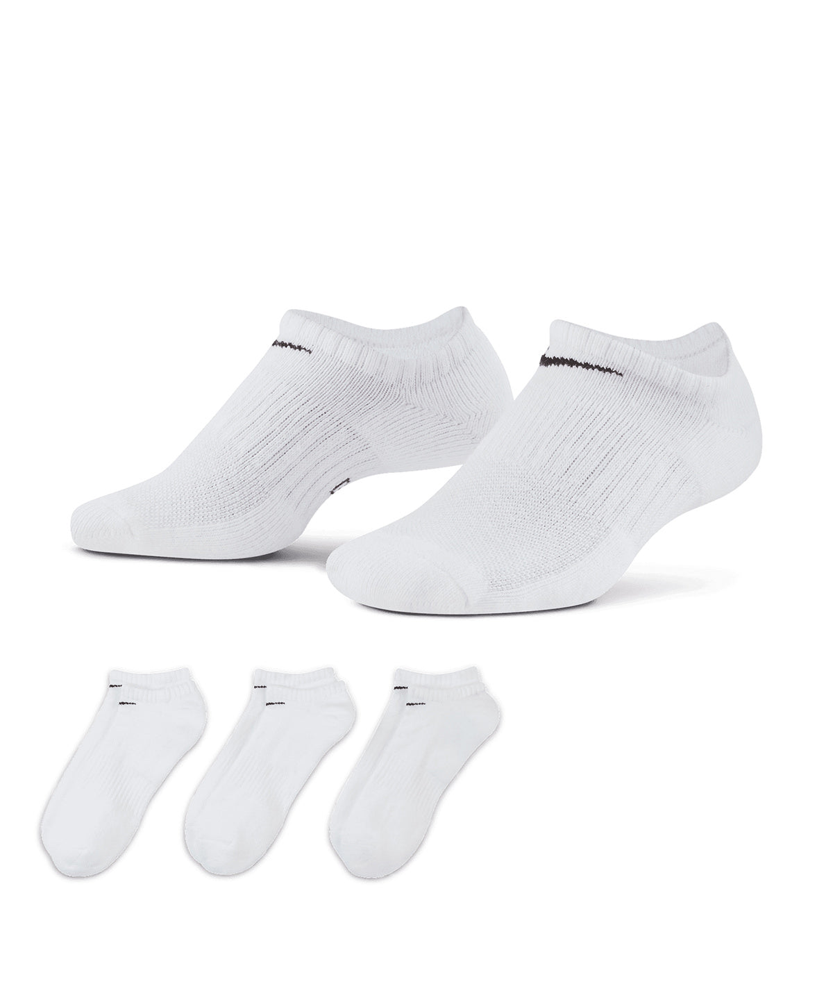 Nike Everyday Cushioned No Show Socks 3 Pairs Dri-FIT Comfort Support