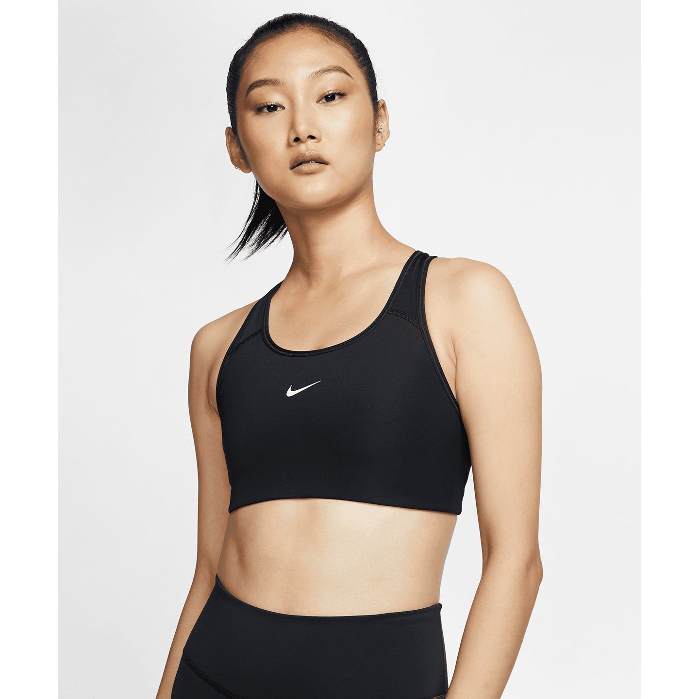 Nike Women's Dri-FIT Swoosh One-Piece Bra Medium Support Removable Pad