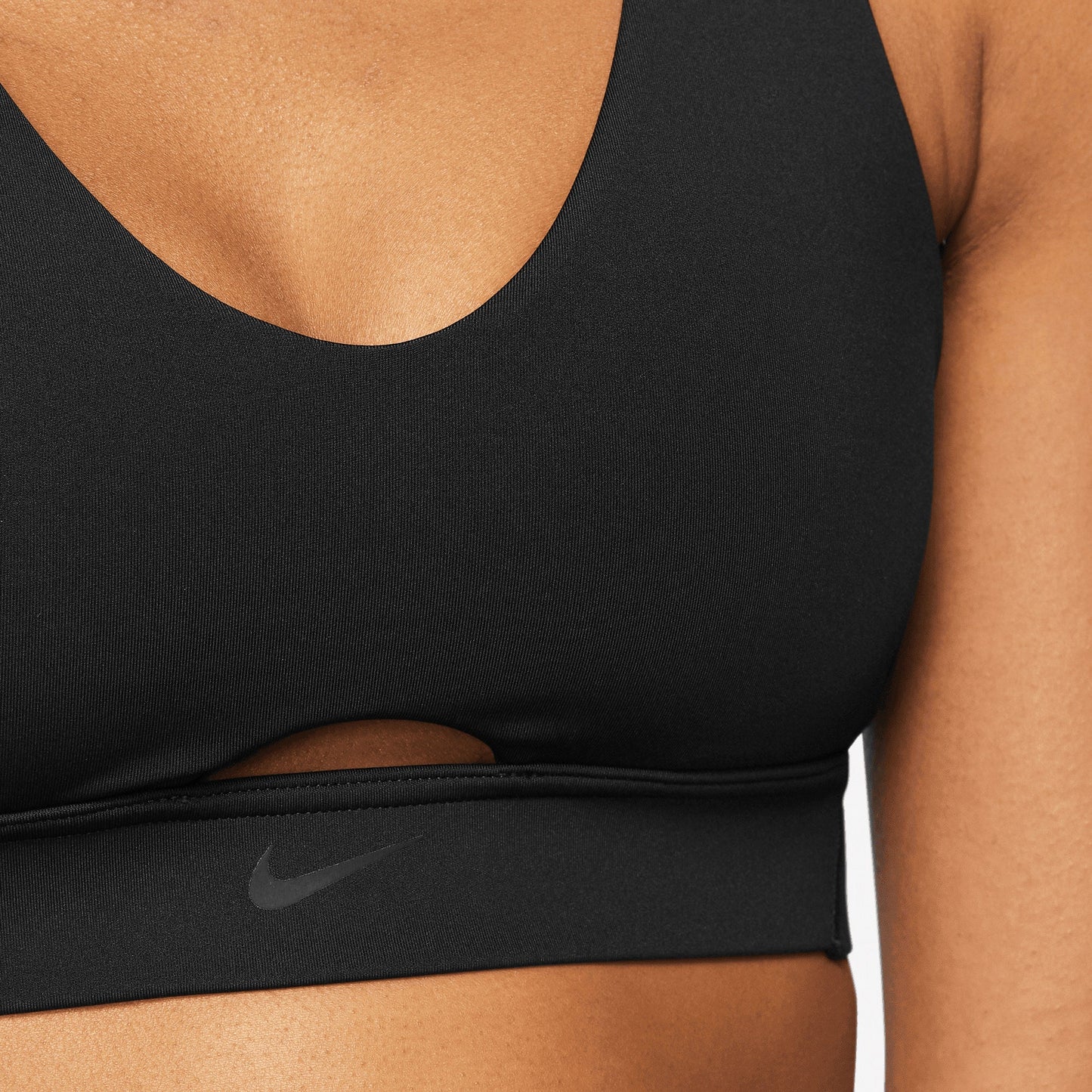 Nike Dri-FIT Indy Plunge Cutout Bra Women's Medium Support Adjustable Straps