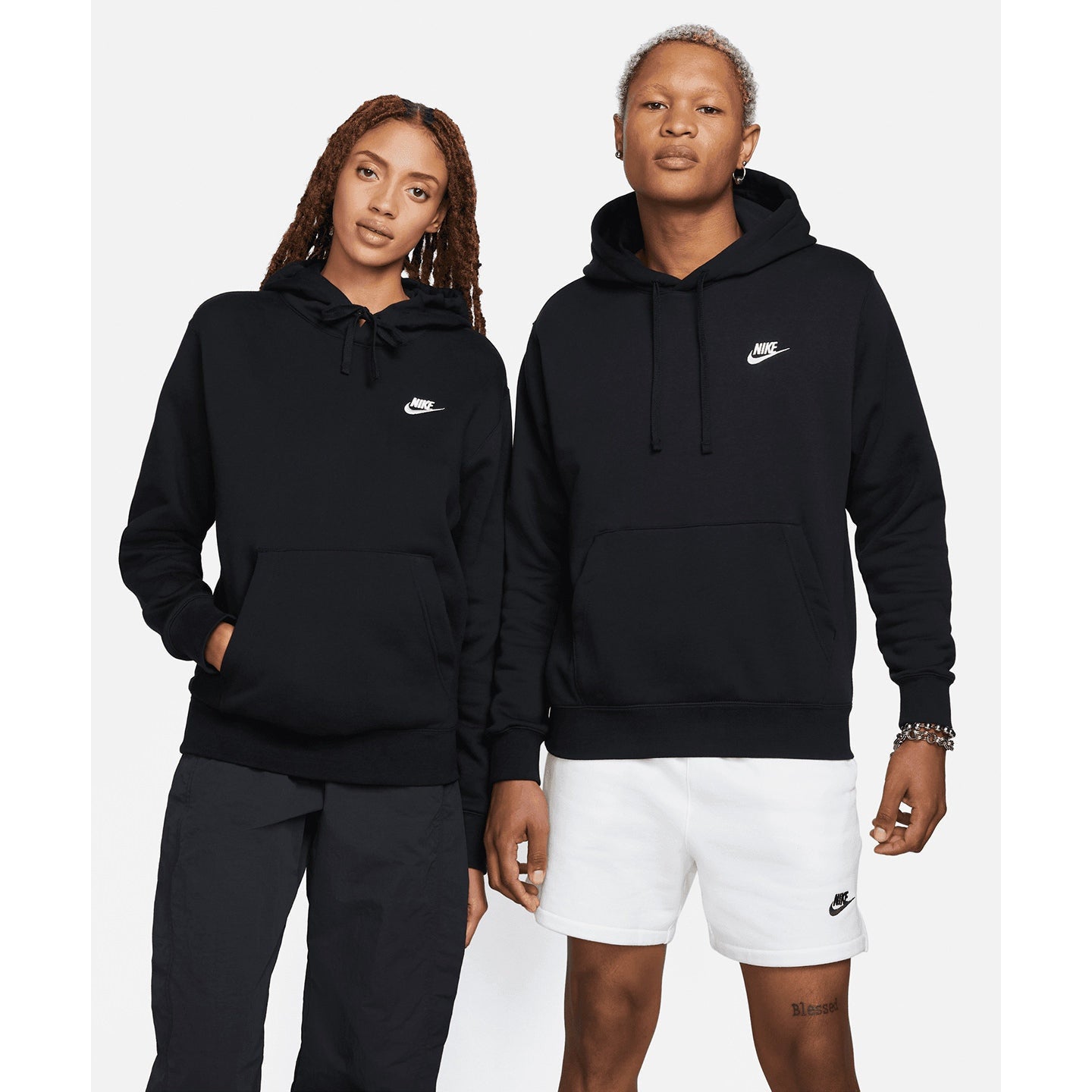 Nike Club Pullover Hoodie Brushed Fleece Soft Comfort Classic Style S-2XL