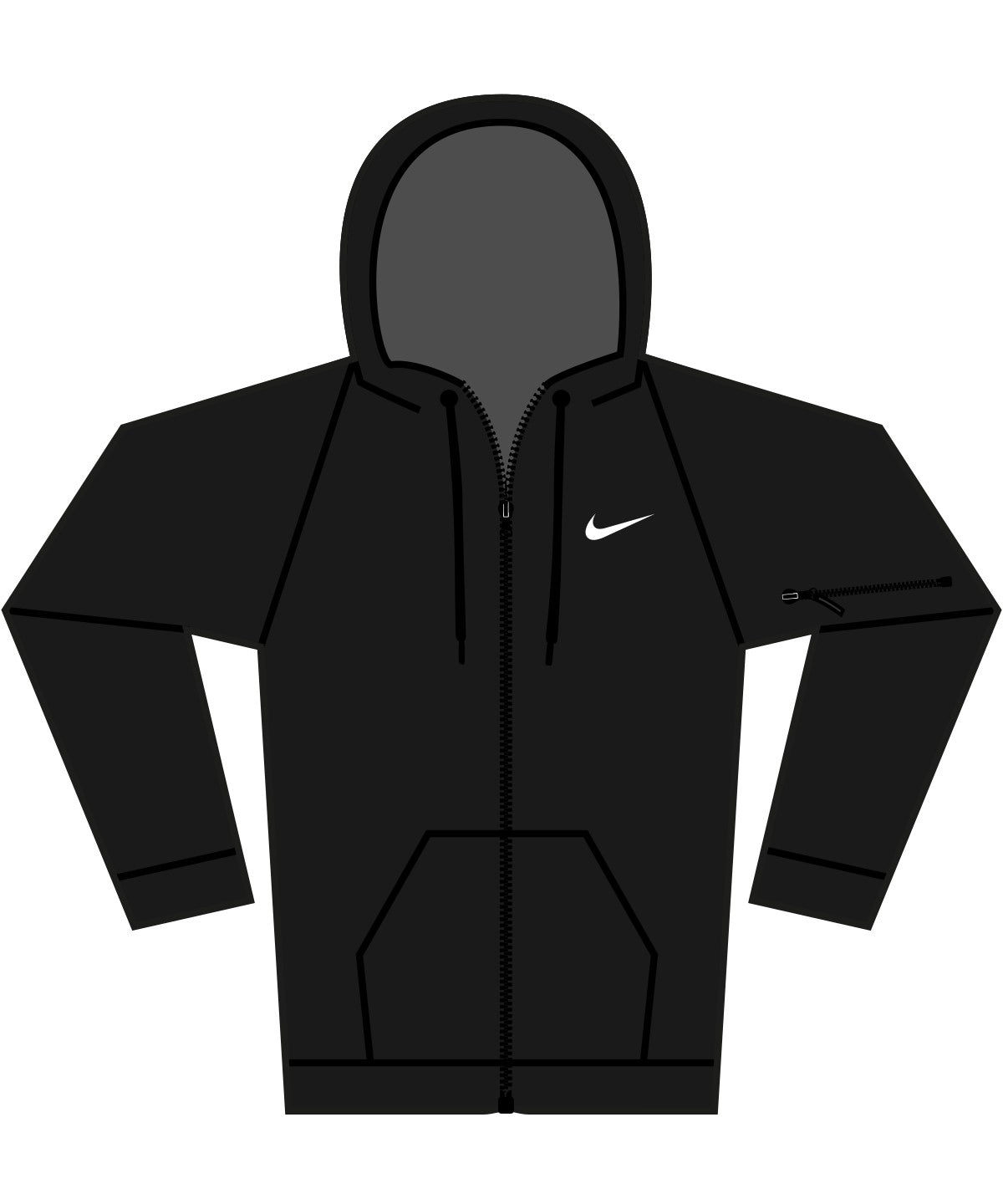 Nike Men's Therma-FIT Full-Zip Fitness Hoodie Soft Fleece Cold Weather Wear