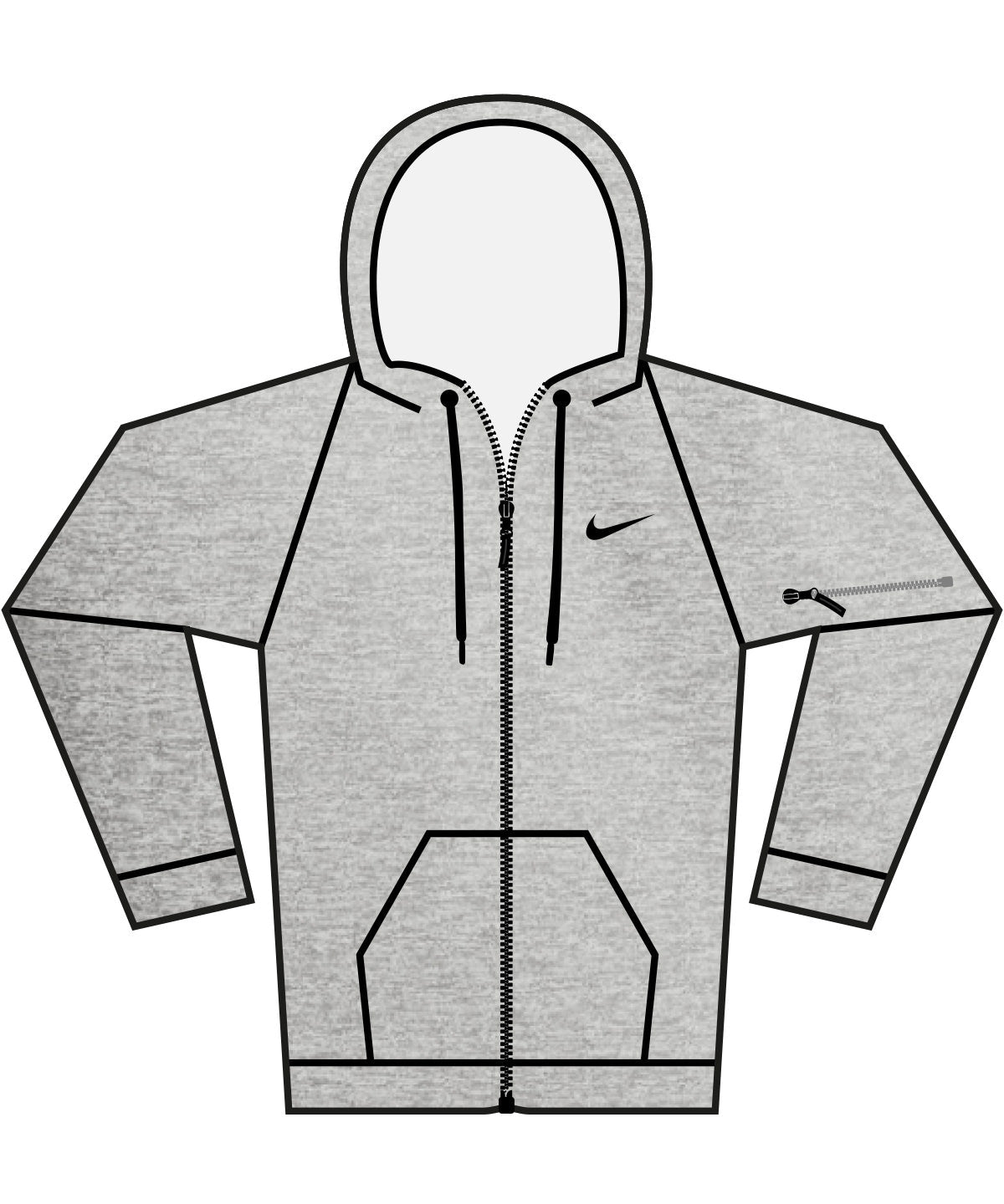 Nike Men's Therma-FIT Full-Zip Fitness Hoodie Soft Fleece Cold Weather Wear