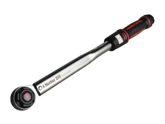 Norbar Pro 200 Adjustable Torque Wrench 1/2in Drive 40-200Nm Mushroom Head