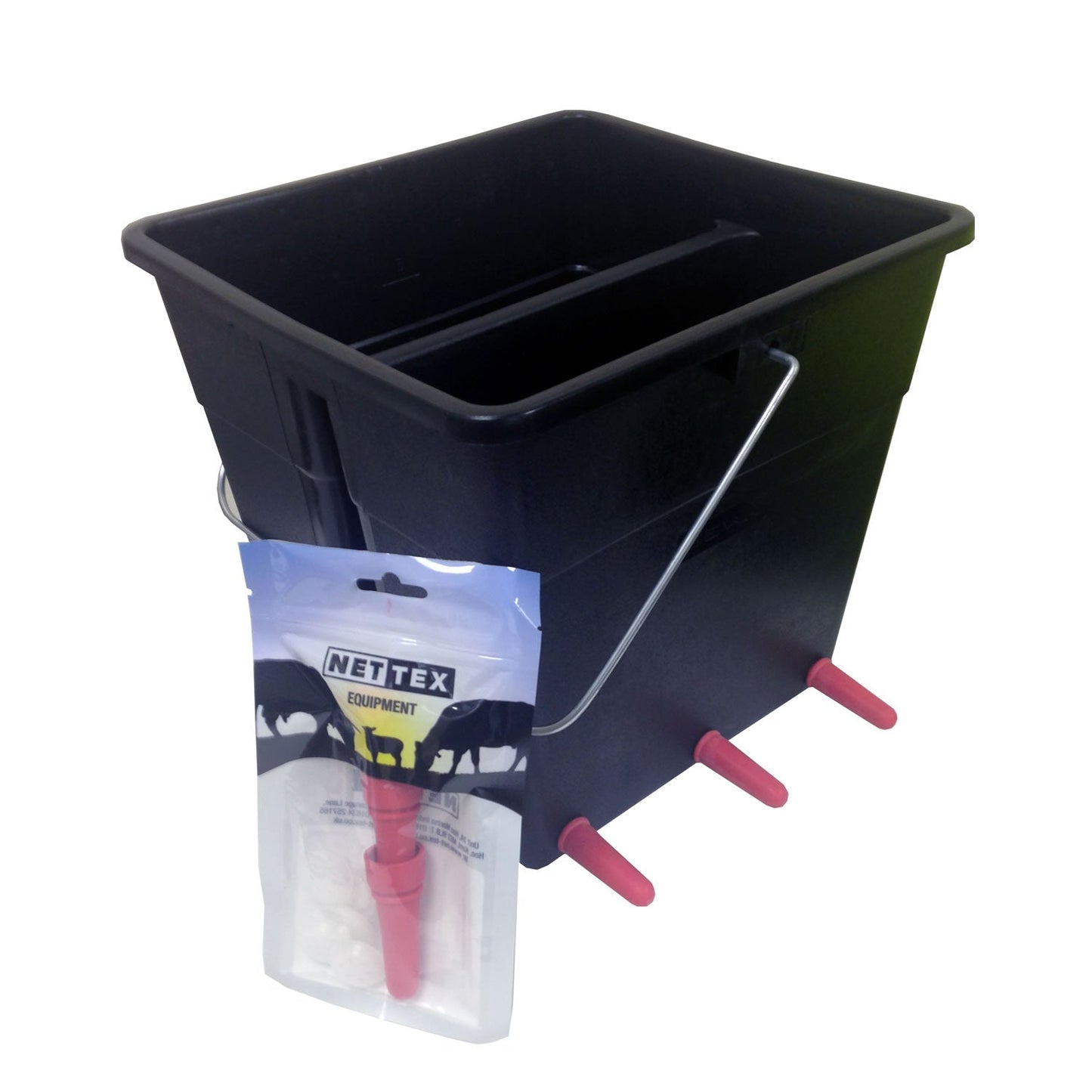 Nettex Agri Lamb Feeder Bucket for Feeding Multiple Lambs Conveniently