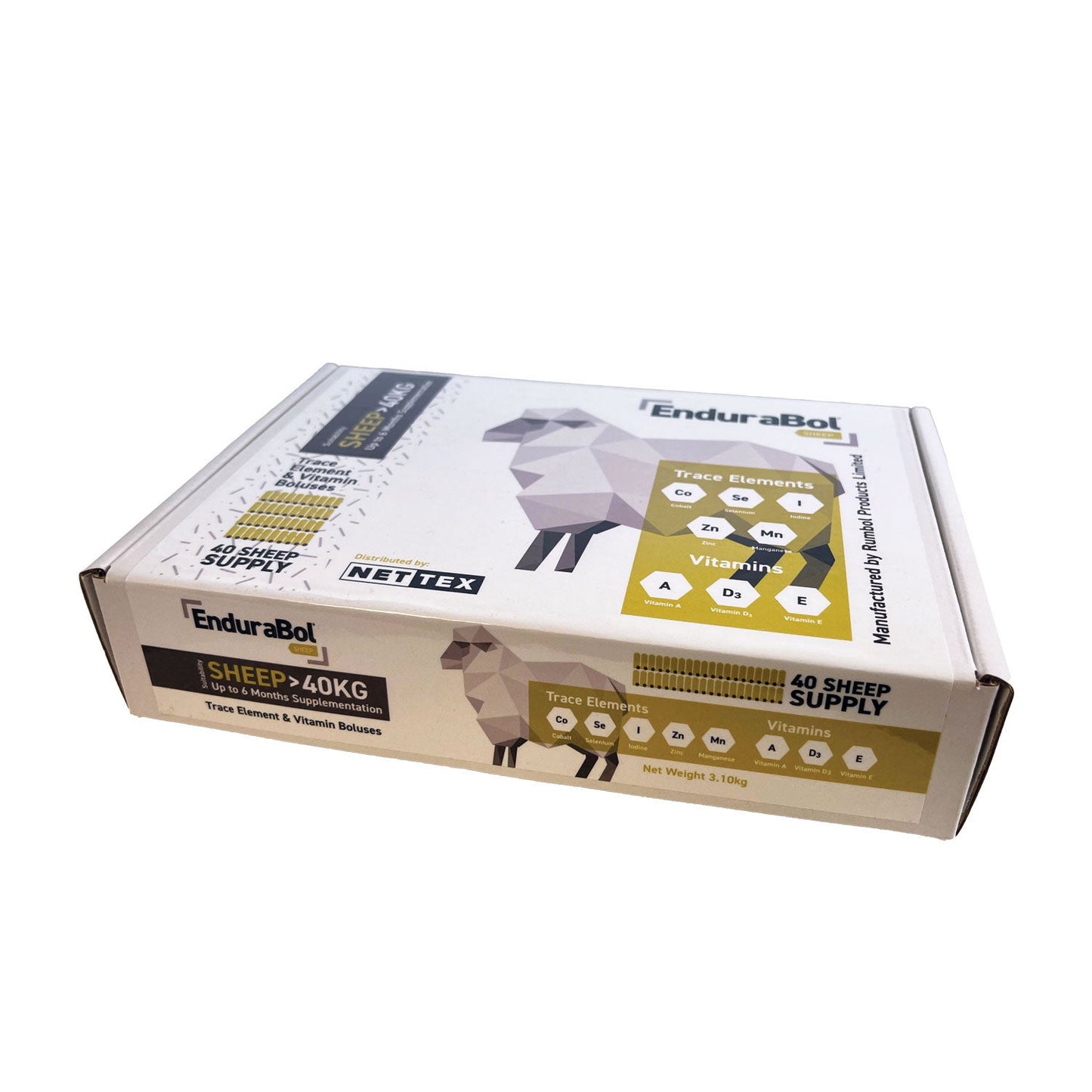 Nettex Agri Endurabol Sheep Bolus Without Copper Free Trace Elements Vitamins