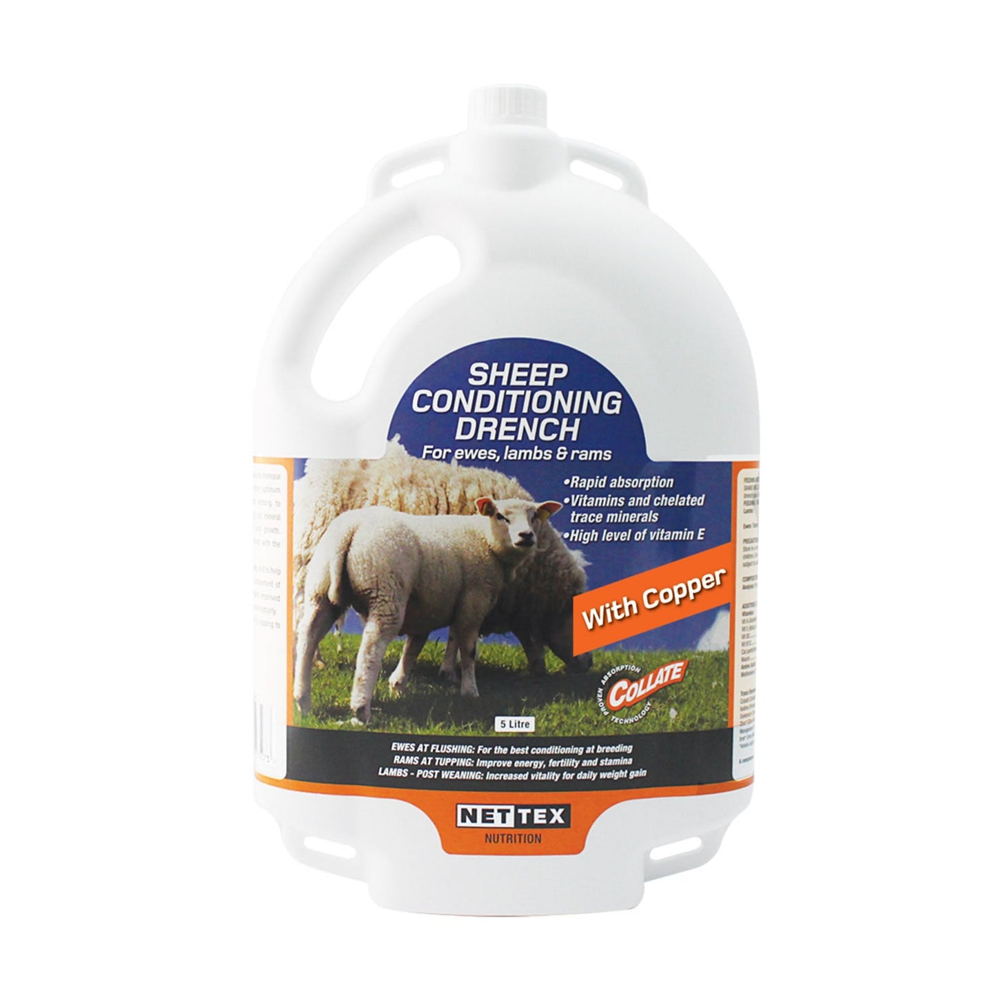 Nettex Agri Sheep Conditioning Drench With Copper Backpack For Ewes Rams Lambs
