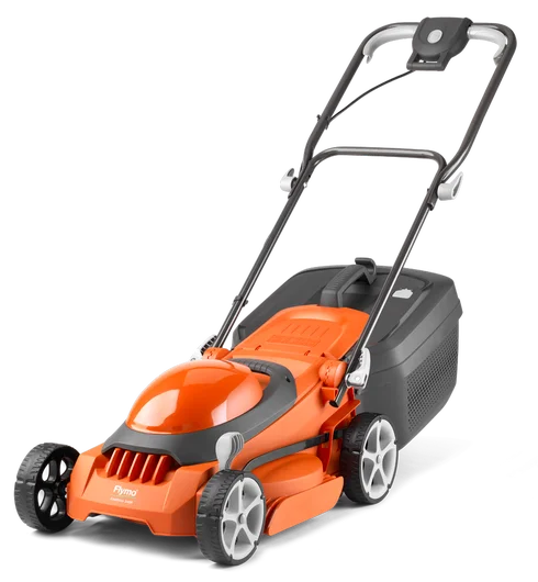 FLYMO EasiStore 340R Electric Lawnmower 1400W 34cm Compact with Grassbox