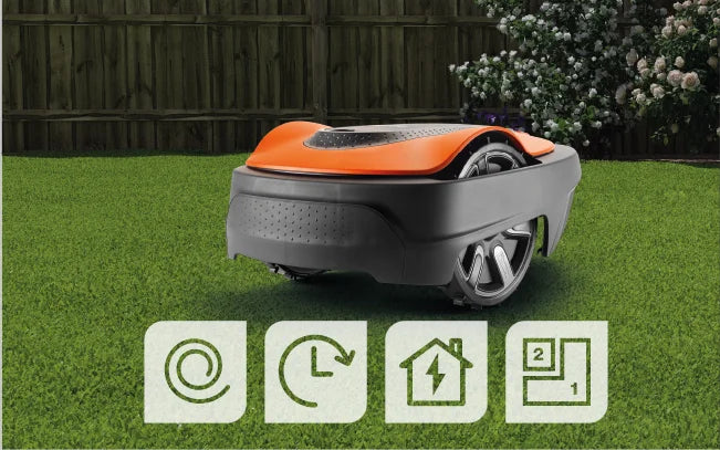FLYMO EasiLife Go 500 Robotic Mower for Effortless Lawn Care, Smart Control