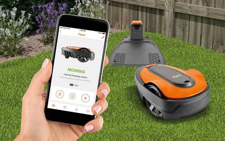 FLYMO EasiLife Go 250 Robotic Lawnmower with Smartphone Control for 250m2