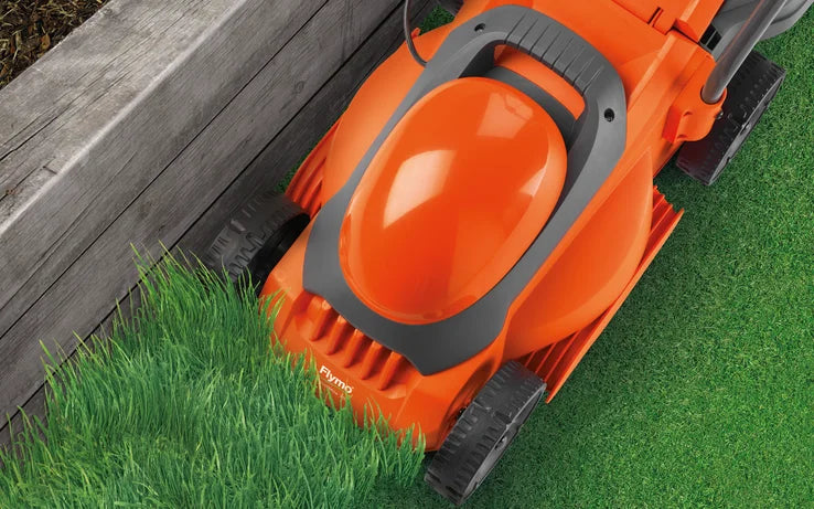 FLYMO SimpliMow 300 Electric Lawn Mower & MiniTrim Trimmer for Small Gardens