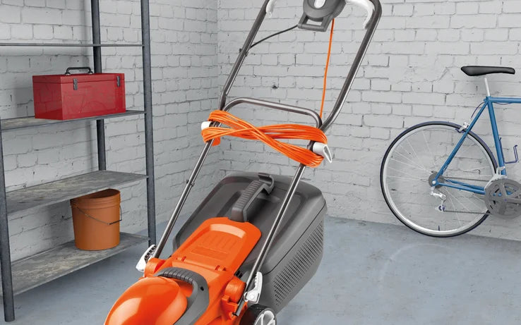 FLYMO EasiStore 300R Lightweight Electric Lawnmower 1200W 30cm with Grassbox