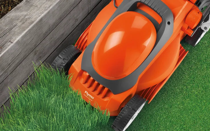FLYMO EasiStore 300R Lightweight Electric Lawnmower 1200W 30cm with Grassbox