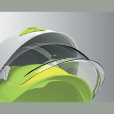 Delta Plus ONYX2 BLANC Arc Flash Safety Helmet with Integrated Visor 775g