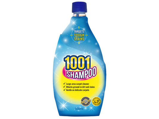 1001 Carpet Shampoo 500ml High Traffic Cleaner with Protective Shield