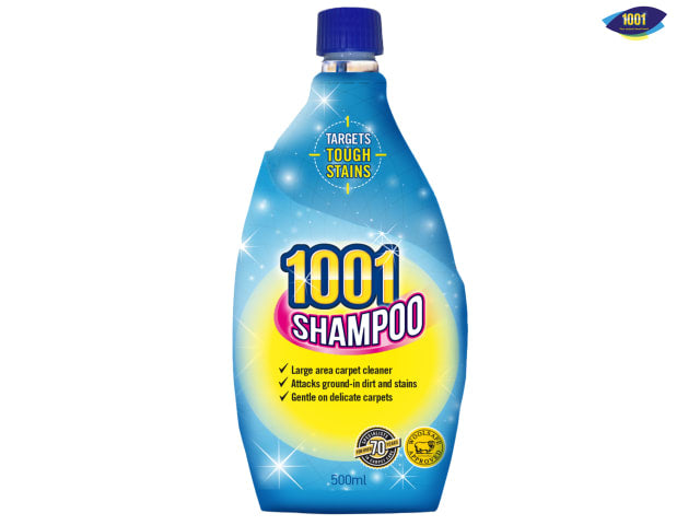 1001 Carpet Shampoo 500ml High Traffic Cleaner with Protective Shield