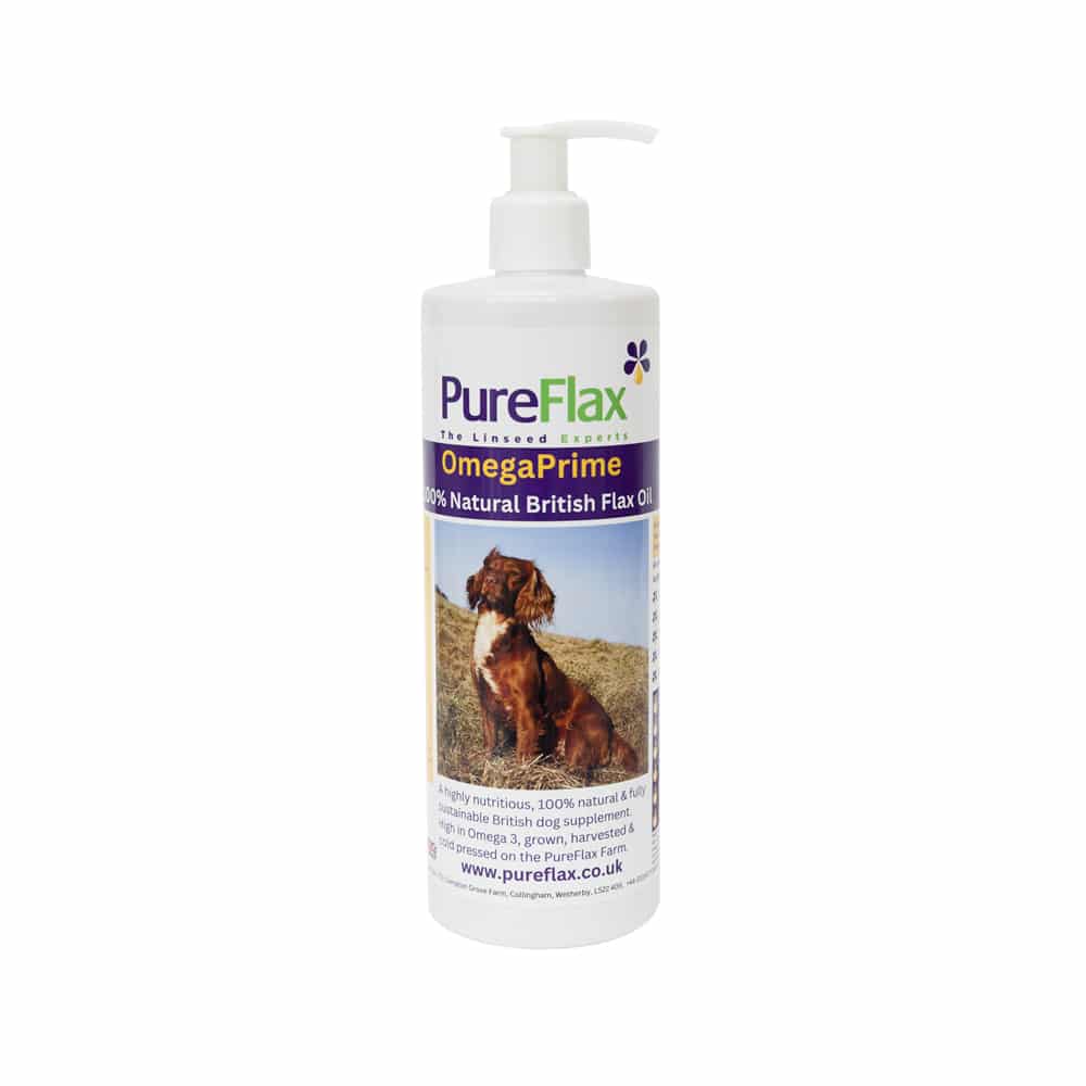 PureFlax Omega Prime Dog Supplement Natural Omega 3 for Health and Wellness