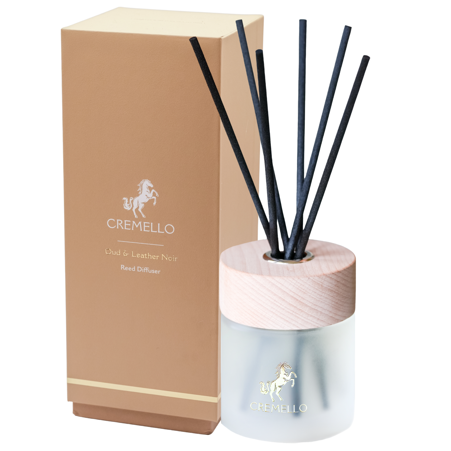 Cremello Oud & Leather Noir Diffuser  Nostalgic Scent for Home