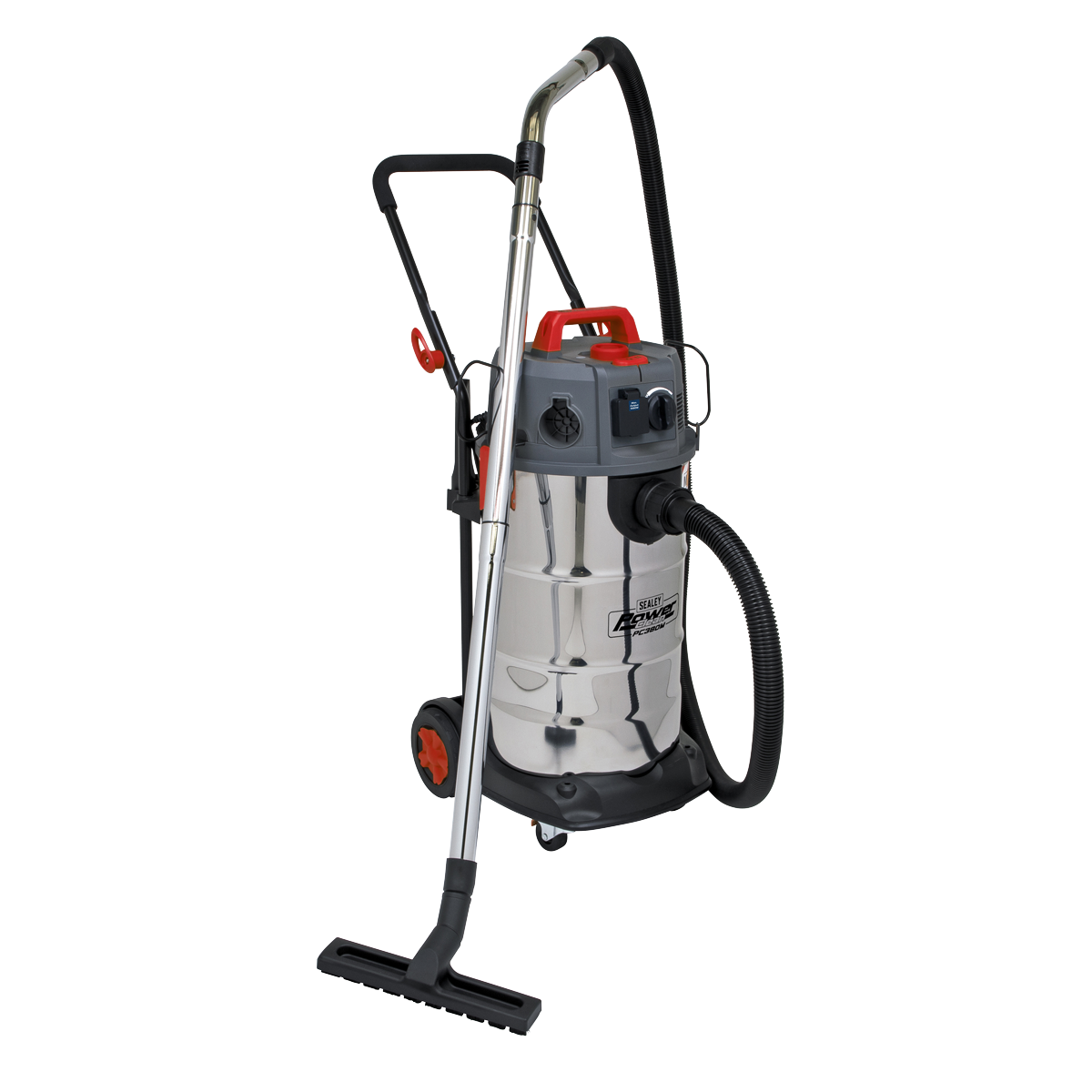 Sealey 38L Industrial Wet/Dry Vacuum Cleaner M Class Filtration 1500W