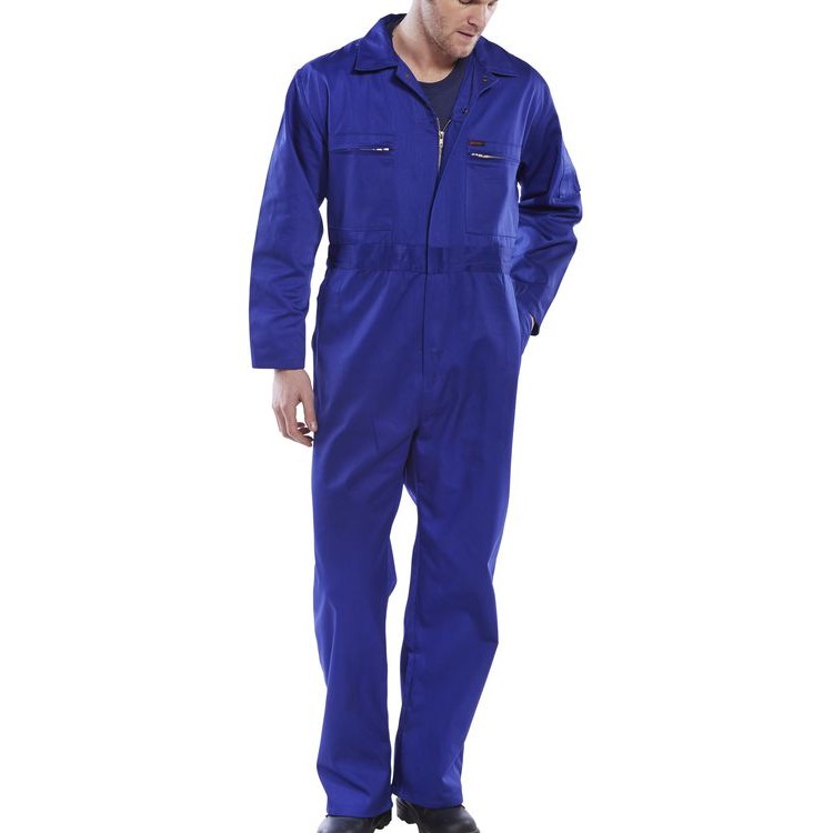Beeswift Super Click Workwear B/Suit with Zip Pockets and Knee Pad Pockets