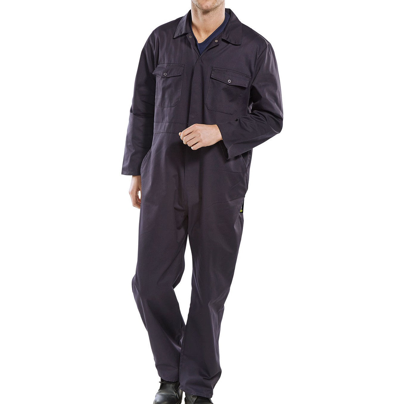 Beeswift Click PC Boiler Suit 65% Polyester 35% Cotton Yoke Back 2 Pockets