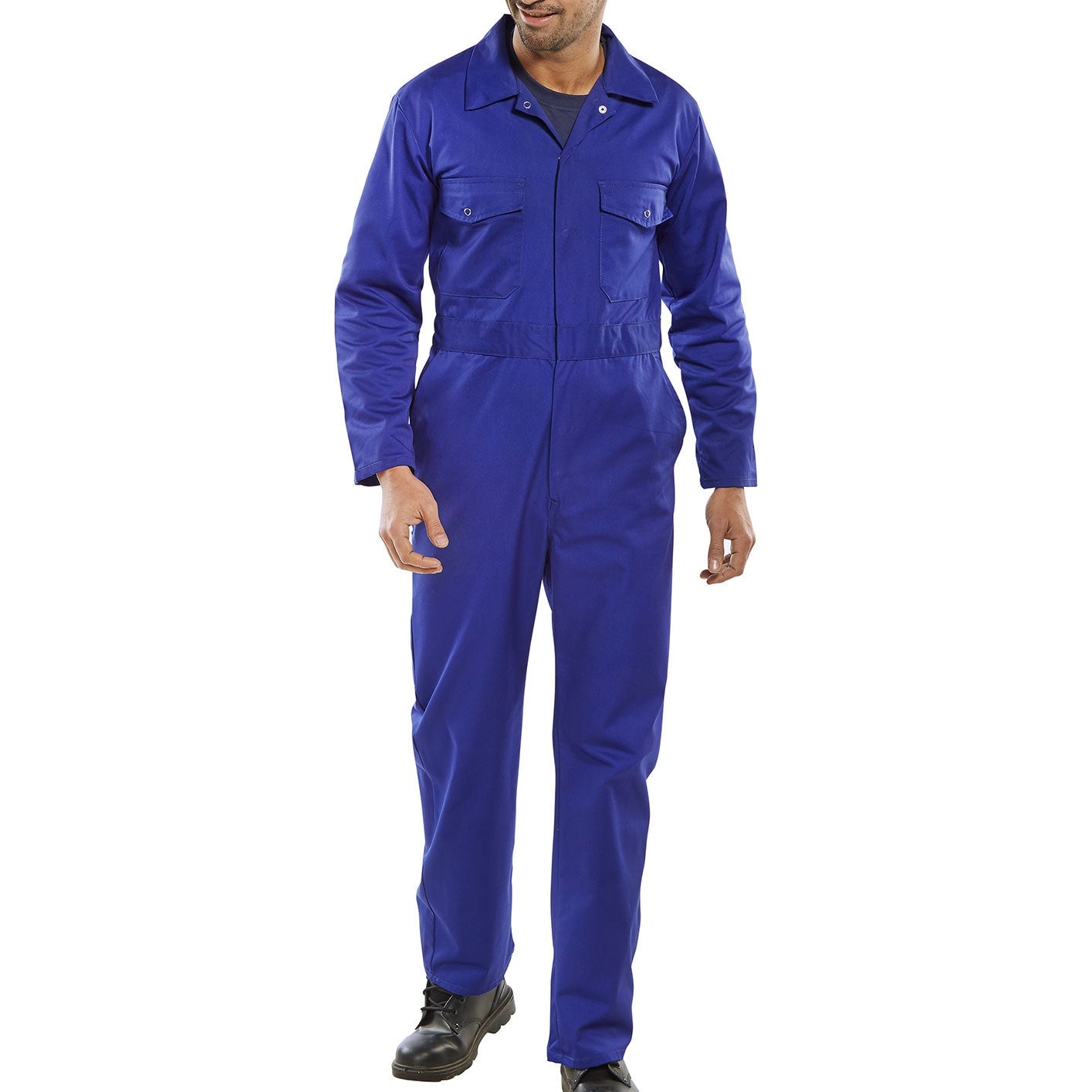 Beeswift Click PC Boiler Suit 65% Polyester 35% Cotton Yoke Back 2 Pockets