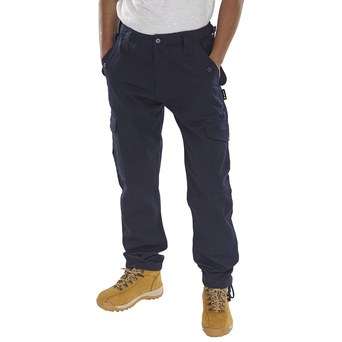 Beeswift Click PC Combat Trousers Poly Cotton Adjustable Clips 6 Pockets