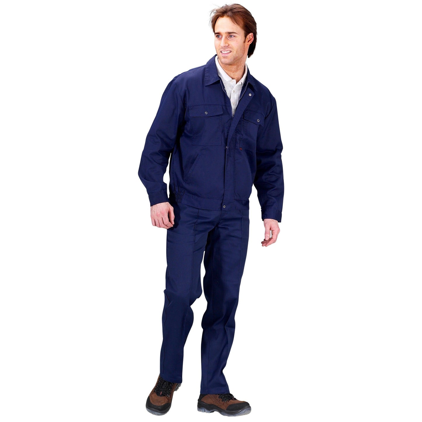 Beeswift Super Click PC Jacket Poly Cotton Zip Front + Pockets Adjustable Cuffs