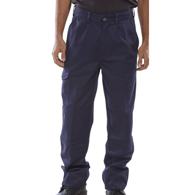 Beeswift Super Click 9oz Trousers with Knee Pad Pockets and Belt Loops