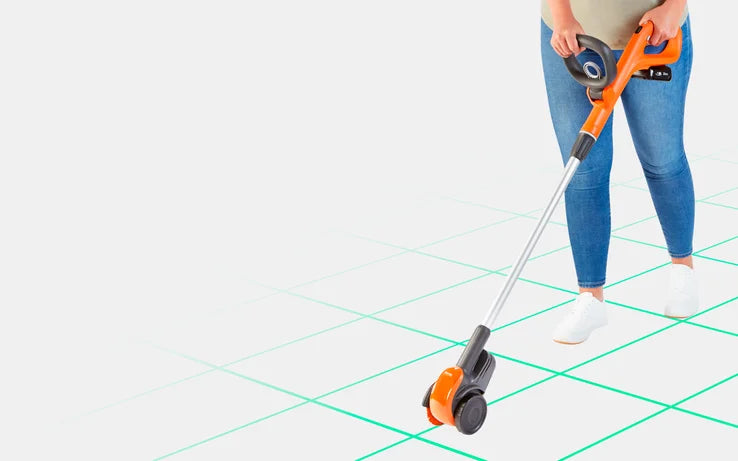 Flymo 18V EasiWeeder Cordless Weed Brush with Adjustable Handle and Speed