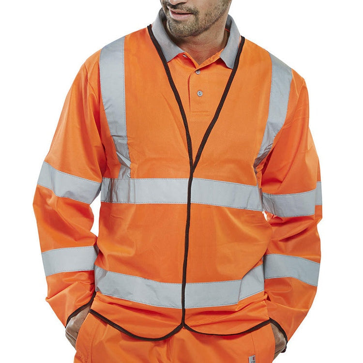 Beeswift Bseen Class 3 Reflective Jerkin EN ISO 20471 Hook and Loop Fastening