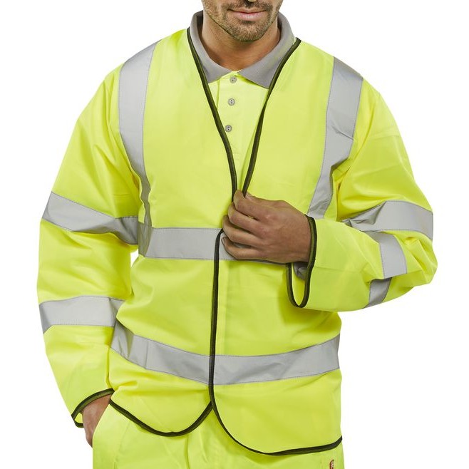 Beeswift Bseen Class 3 Reflective Jerkin EN ISO 20471 Hook and Loop Fastening