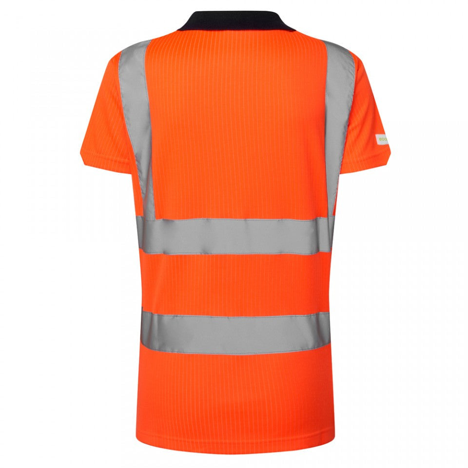 Leo Workwear EcoViz Comfort Women's Polo Shirt Hi-Vis UV Protection XS-6XL