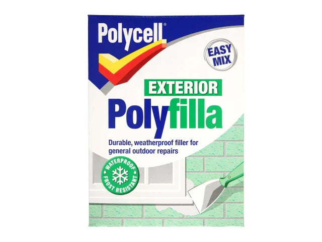 Polycell Exterior Polyfilla Powder 1.75kg Weatherproof Filler for Outdoor Use