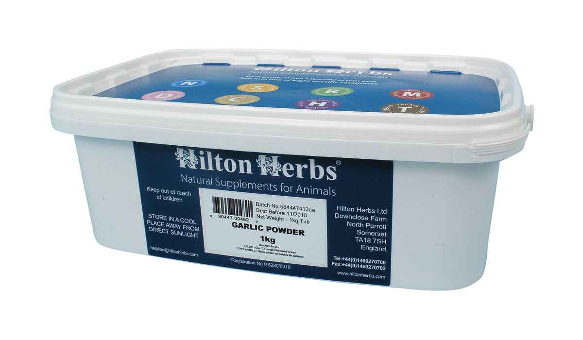 Hilton Herbs Garlic Powder for Horses  Natural Immune Support