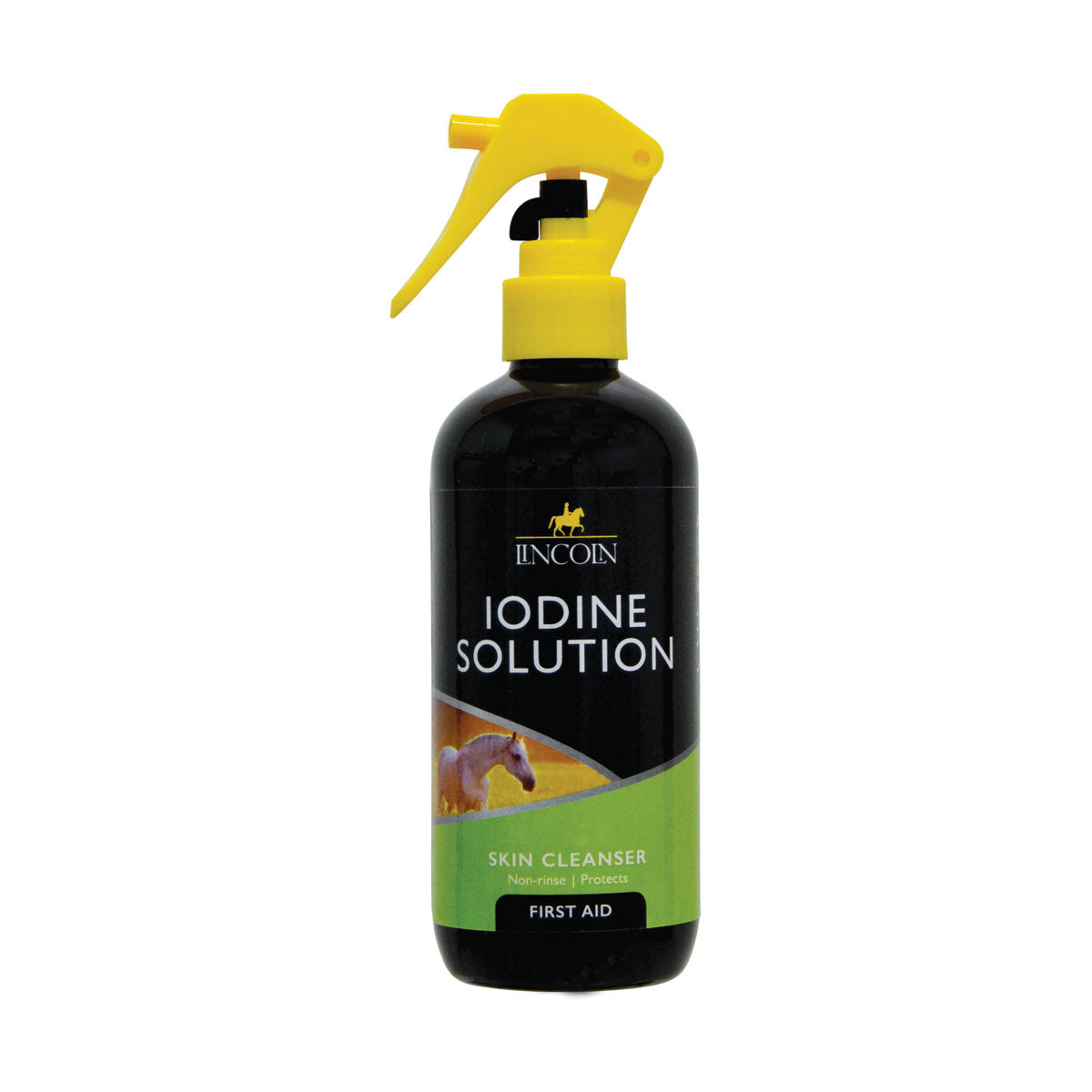 Lincoln Horse Iodine Solution Skin Cleanser Spray for Equine Care