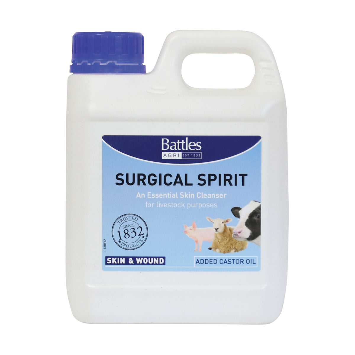 Battles Horse Surgical Spirit Skin Cleanser for Livestock Veterinary Use