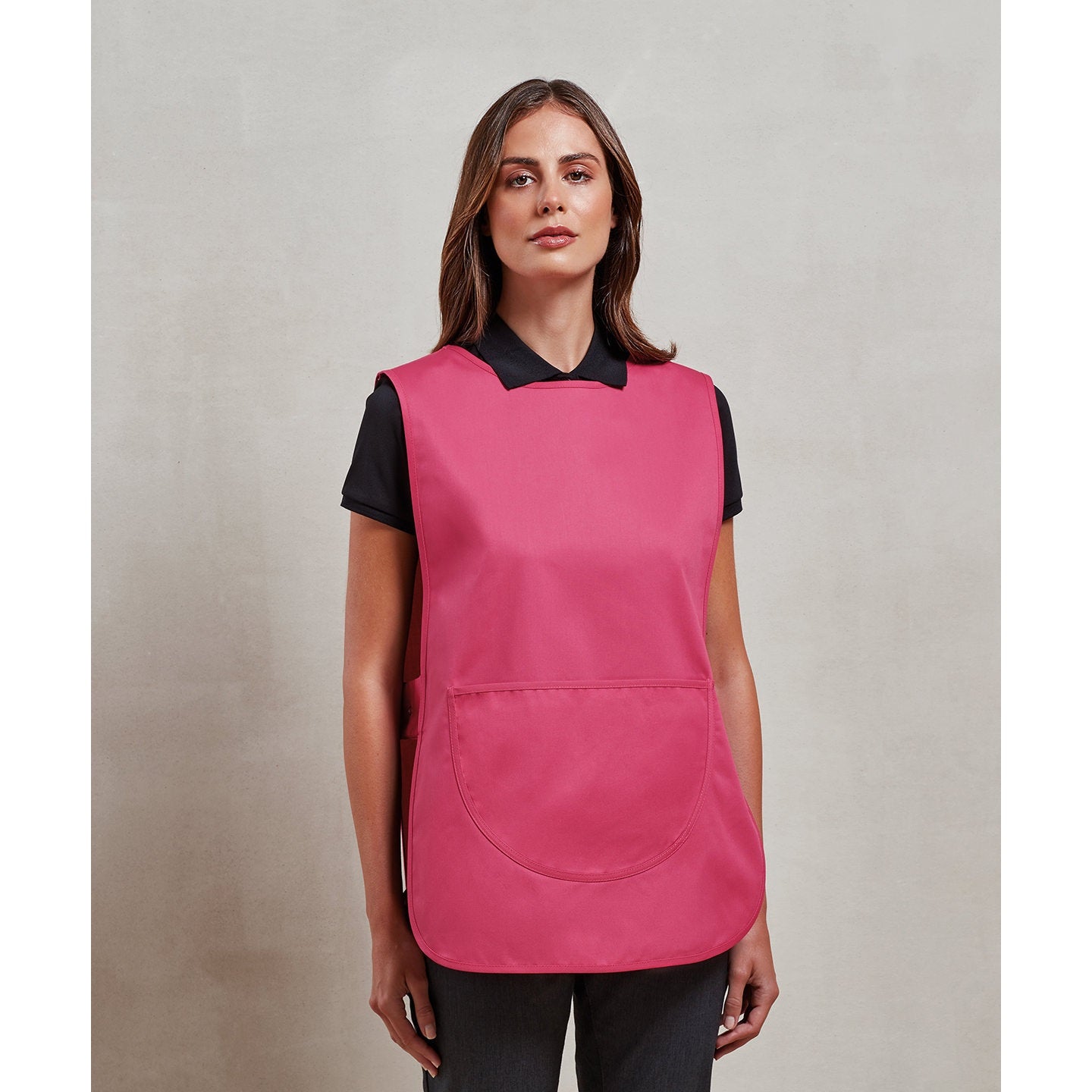 Premier Pocket Tabard White Adjustable Studs Large Pocket 18 Colours Available
