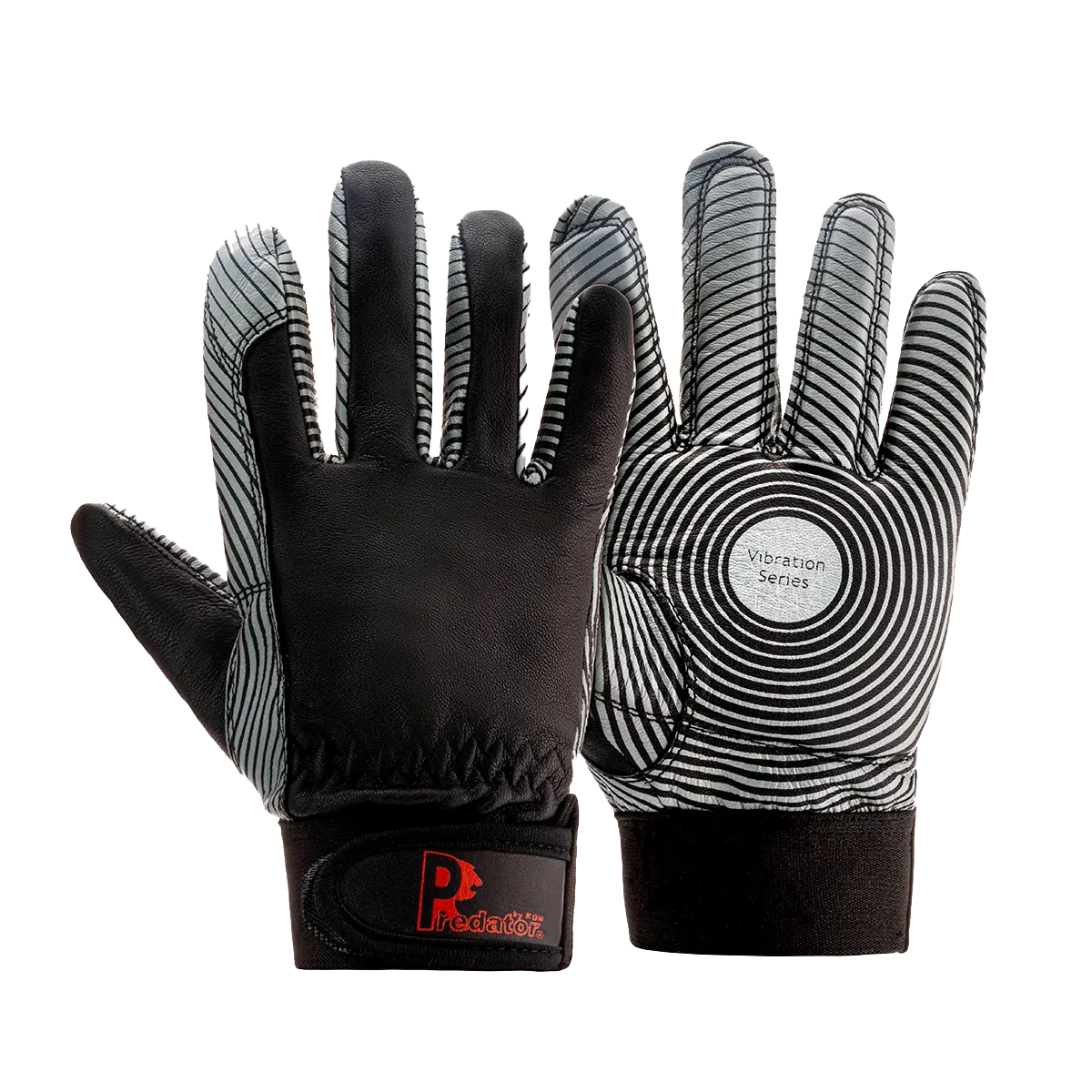 Predator Anti-Vibe Gloves Black Goatskin Leather Anti Vibration Comfort Sizes