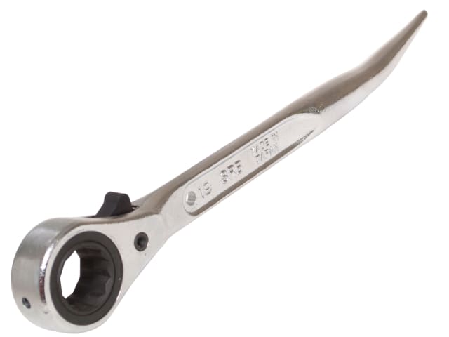 Priory 604 Reversible Ratchet Podger Spanner 19x21mm Steel Lanyard Hole