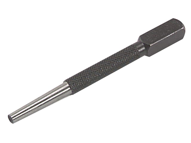 Priory 66 Nail Punch 3/16in Square Head Knurled Grip 4in Length Wood Tool