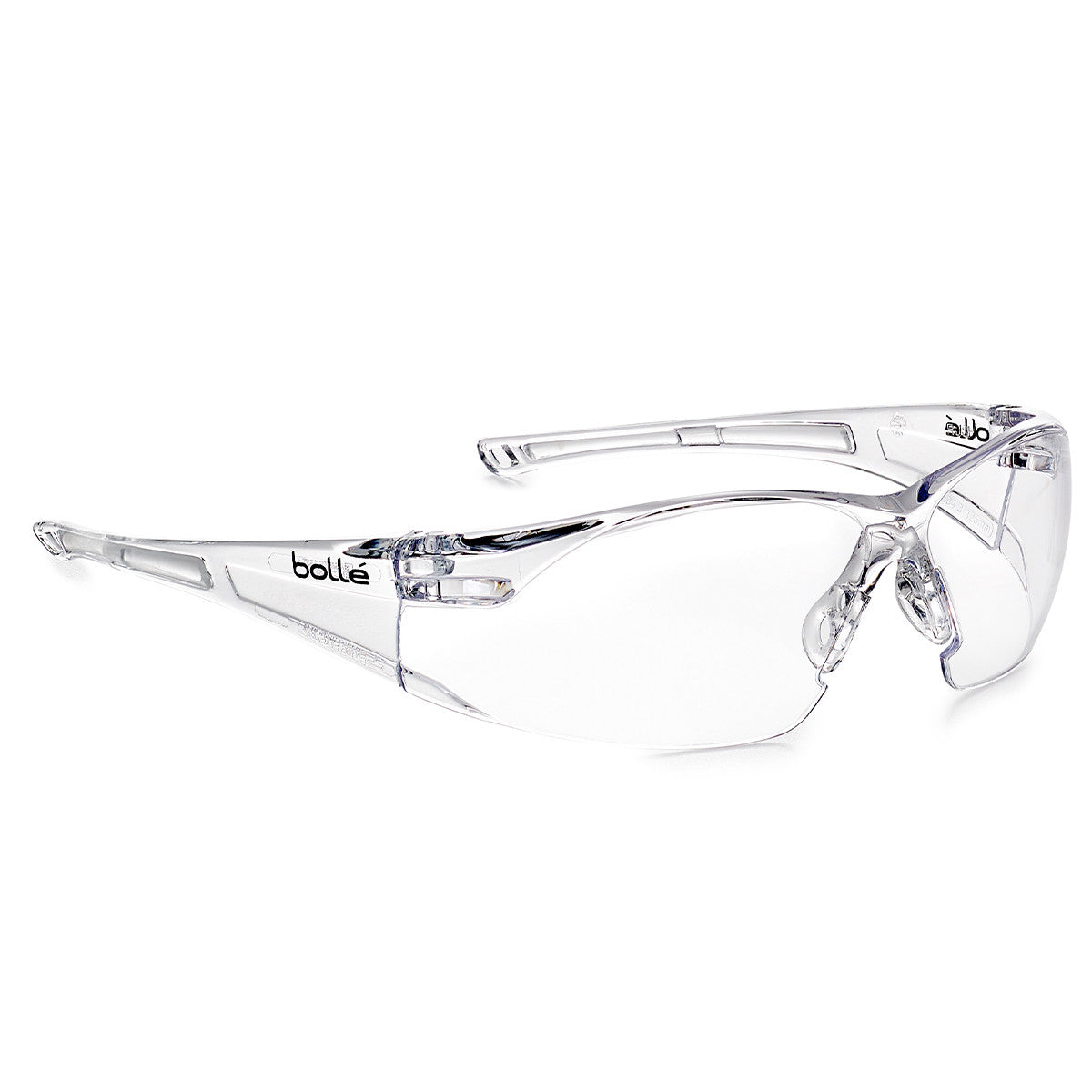 BollÃ© RUSH Safety Glasses Panoramic Lightweight Non-Slip Adjustable Bridge