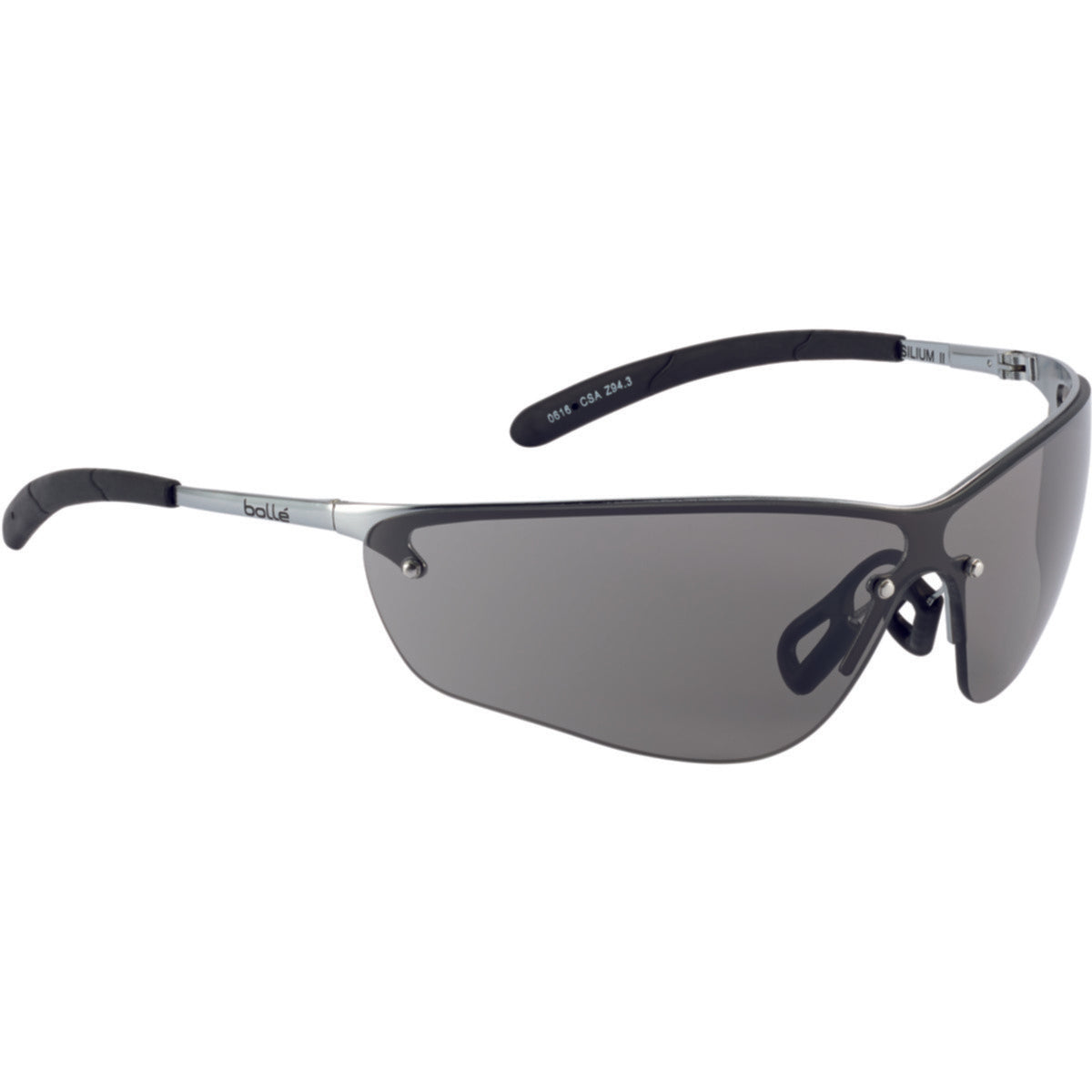 BollÃ© Silium Safety Glasses with Adjustable Non-Slip Bridge and FLEX Temples